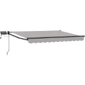 Syfax Handbediende luifel met LED's 3 x 2,5 m