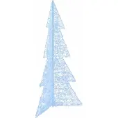 Syfax Kerstboom met 240 LED Koud Wit 180 cm Acryl