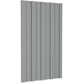 Syfax Dakpaneel 36 pcs Grijs 80 x 45 cm Gegalvaniseerd staal