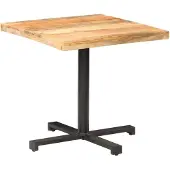 Prolenta Maison Exclusive - Vierkante bistrotafel, 80x80x75 cm, ruw mangohout