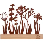 UNUS Bloemenweide standaard roestlook lente zomer decoratie met bamboevoe