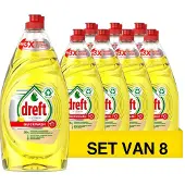 Dreft 8x Dreft Platinum Quickwash Afwasmiddel Citroen 780 Ml