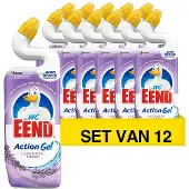 WC-Eend 12x Toiletreiniger Lavendel Fresh 750 Ml