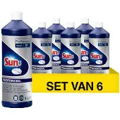 SUN Spoelglansmiddel Vloeibaar Professional 6 Stuks à 1 l
