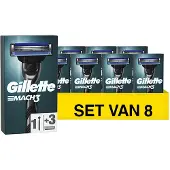 Gillette 8x Scheermes Mach3 1 Set