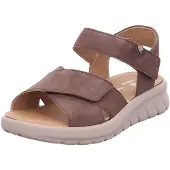 Hartjes Sandaal Women Calypso Relievo Velour Dark Brown-Schoenmaat 43