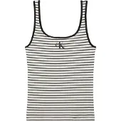 Calvin Klein Jeans Top zwart / wit