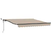 Syfax Uitschuifbare luifel Beige 300 x 250 cm Polyester
