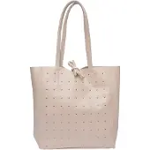 Isabella Rhea Beige Rundleer Tas
