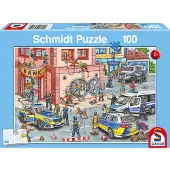 Schmidt Puzzelspel voor kinderen - - POLIZEIEINSATZ - 100 stukken - Binnen - Gemengd