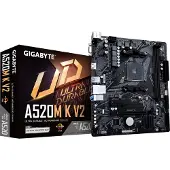 Gigabyte A520M K V2 Moederbord Socket AMD AM4 Vormfactor Micro-ATX Moederbord chipset AMD A520