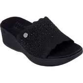 SKECHERS Dames Slipper Pier-lite Light Essence | Zwart | Maat: 40