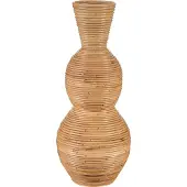 Beliani SYMI - Decoratieve vaas - Naturel - Rotan