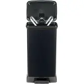 Curver Decobin Rechthoekige afvalbak - 50 L - Carbon Black