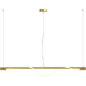 Maytoni Tau LED hanglamp, hanglamp 21W, goudkleurig, warm wit licht
