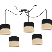 Light11 HOME SPIDER-plafondlamp, lampenkap 20 cm, zwart