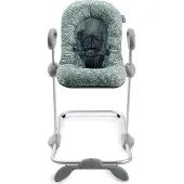 Beaba - Up & Down Wipstoel Baby - In Hoogte Verstelbare Schommelstoel - Babyschommel - 4 Hoogtes & 3 Ligstanden - Inclusief 5-Punts Gordel - Groen