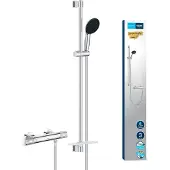 GROHE Precision Feel - Doucheset met thermostaat, 3 jets, chroom 34853001