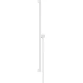 Hansgrohe unica glijstang e puro 90 cm met easy slide schuifstuk en isiflex doucheslang 160 cm, mat wit