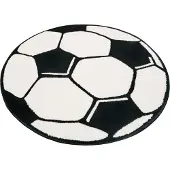 Home Collection Kindervloerkleed Velours Voetbal 100 ø cm