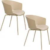 White Label Eetkamerstoel Jessica Beige