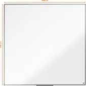 Nobo Essence Steel Lacquered Board 1200x1200 Mm Wit