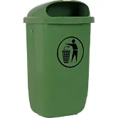 Stier afvalcontainer met regenhoes - 50 liter