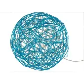 Star Trading LED 3D-designbal Galax Fun, Ø 30 cm, blauw Fun, blauw, Aluminium