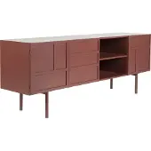 Housecraft living Davis Dressoir Metaal Bruin| Rood