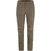 Fjällräven - Women's Abisko Hybrid Trail Trousers Zip-Off - Trekkingbroek 42, bruin