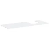 Hansgrohe Xevolos E - Wastafelblad, 137x55 cm, uitsparing rechts, mat wit 54206700