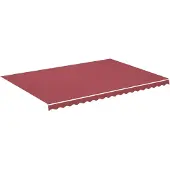 vidaXL Vervangingsdoek voor luifel 480x345 cm polyester bordeauxrood