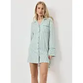 Aruelle Moss Dames Nachthemd Green Beige Groen M
