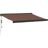 vidaXL Luifel automatisch uittrekbaar 300x250 cm bruin