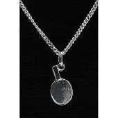 MOOYE ® - Collectie Zilveren Tafeltennis ketting hanger - bat