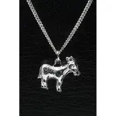 MOOYE ® - Collectie Zilveren Ezel ketting hanger