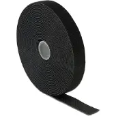 DeLOCK 18716 Klittenband Om te bundelen Haak- en lusdeel (l x b) 10 m x 20 mm Zwart 1 stuk(s)