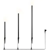 TRIO Led prikspots | Stick | Zwart | IP44 | 3.5W | 3-delig | Lighting