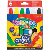 COLORINO gelpotloden 6 kleuren - Uitdraaibaar en wasbaar