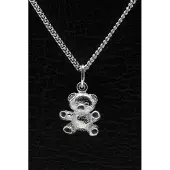 MOOYE ® - Collectie Zilveren Teddybeer ketting hanger