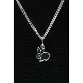 MOOYE ® - Collectie Zilveren Konijntje ketting hanger