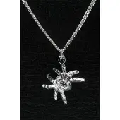 MOOYE ® - Collectie Zilveren Spin ketting hanger