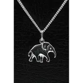 MOOYE ® - Collectie Zilveren Olifant ketting hanger