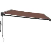 vidaXL Luifel automatisch uittrekbaar 500x300 cm bruin