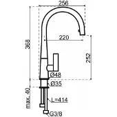 Dekker Lanesto Conic/rond RVS-Look
