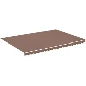 vidaXL Vervangingsdoek voor luifel 480x345 cm polyester bruin