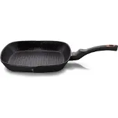 Berlinger Haus GRILLING PAN GRANITE 28cm Zwart ROSE BH-1636, Pan + steelpan, Zwart