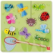 Goula Houten magnetische puzzel - - Kleine beestjes - 10 stukken - Kind - Multicolor