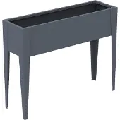 50nrth Vedura l metalen verhoogde plantenbak 109x40x80 cm grijs