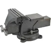 AWTOOLS AW24219 - Draaiende Bankschroef - 200mm - Gietijzer - Vervangbare Bekken